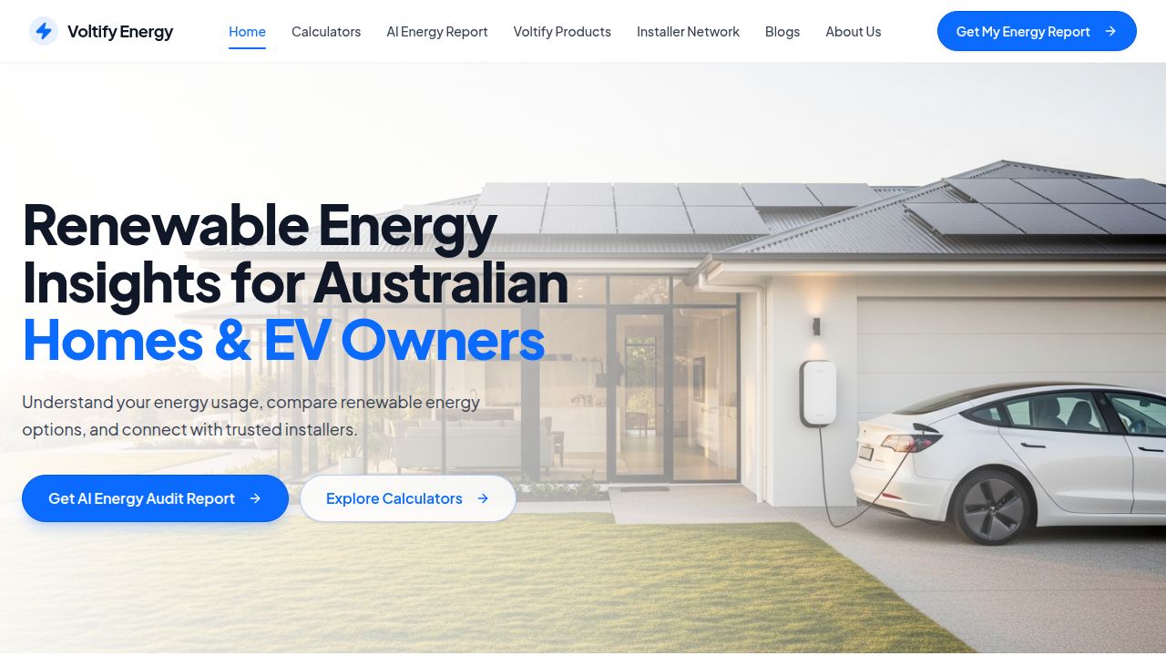 Voltify Voltify Energy | Renewable Energy Insights for Australian Homes